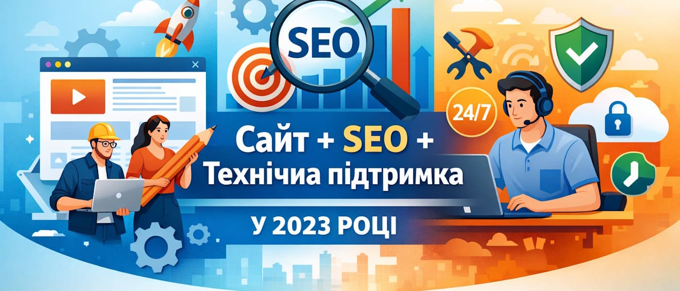 Чому бізнесу потрібен комплекс послуг: сайт, SEO та технічна підтримка у 2023 році