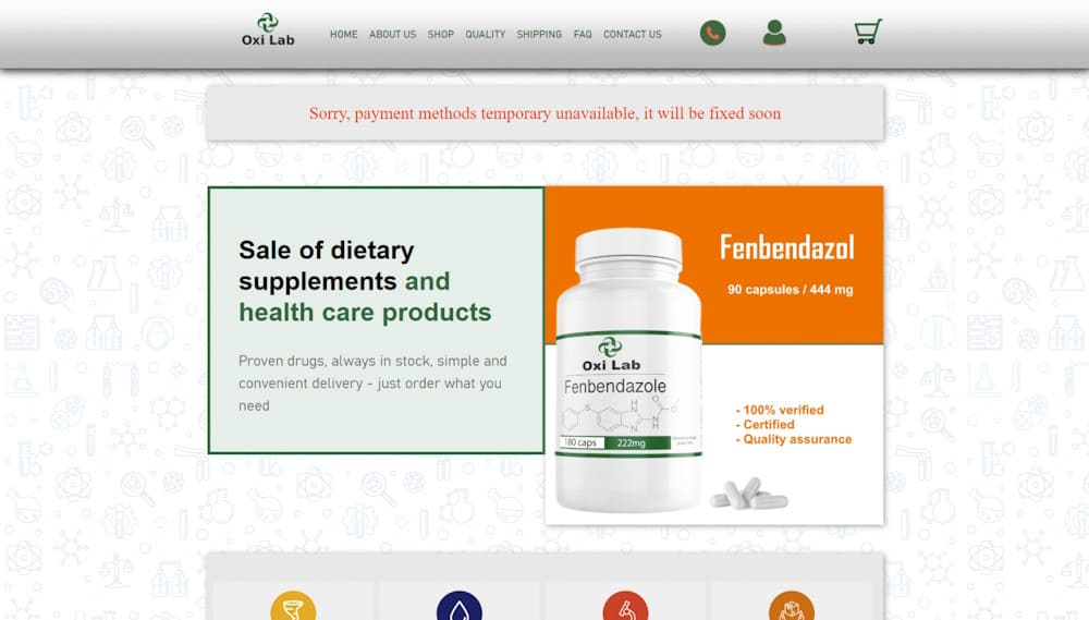 oxilabusa.com — Sale of dietary supplements and health care products
