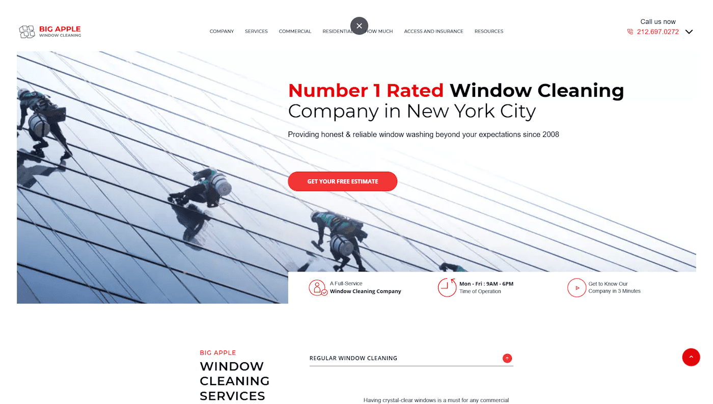 bigapplewindowcleaning.com — Window Cleaning Company in New York City