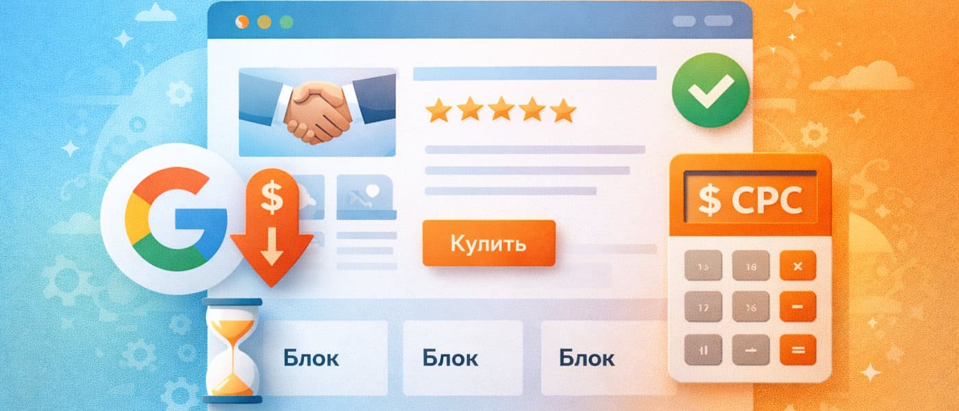 Как качество лендинга влияет на стоимость клика в Google Ads