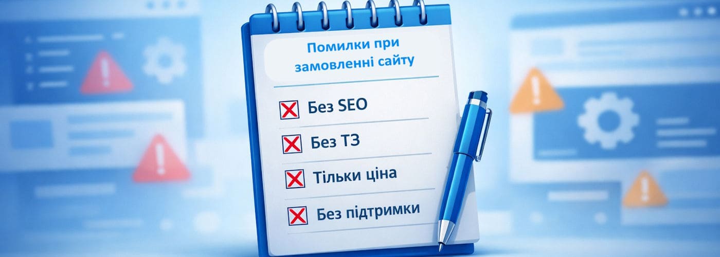 Типові помилки при замовленні сайту та як їх уникнути у 2026 році