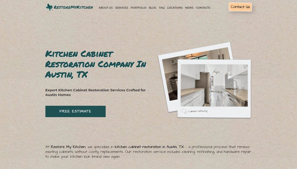 RestoreMyKitchen.com – Kitchen Cabinet Restoration Company in Austin, TX