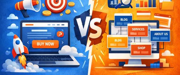 Landing Page чи багатосторінковий сайт — що обрати?