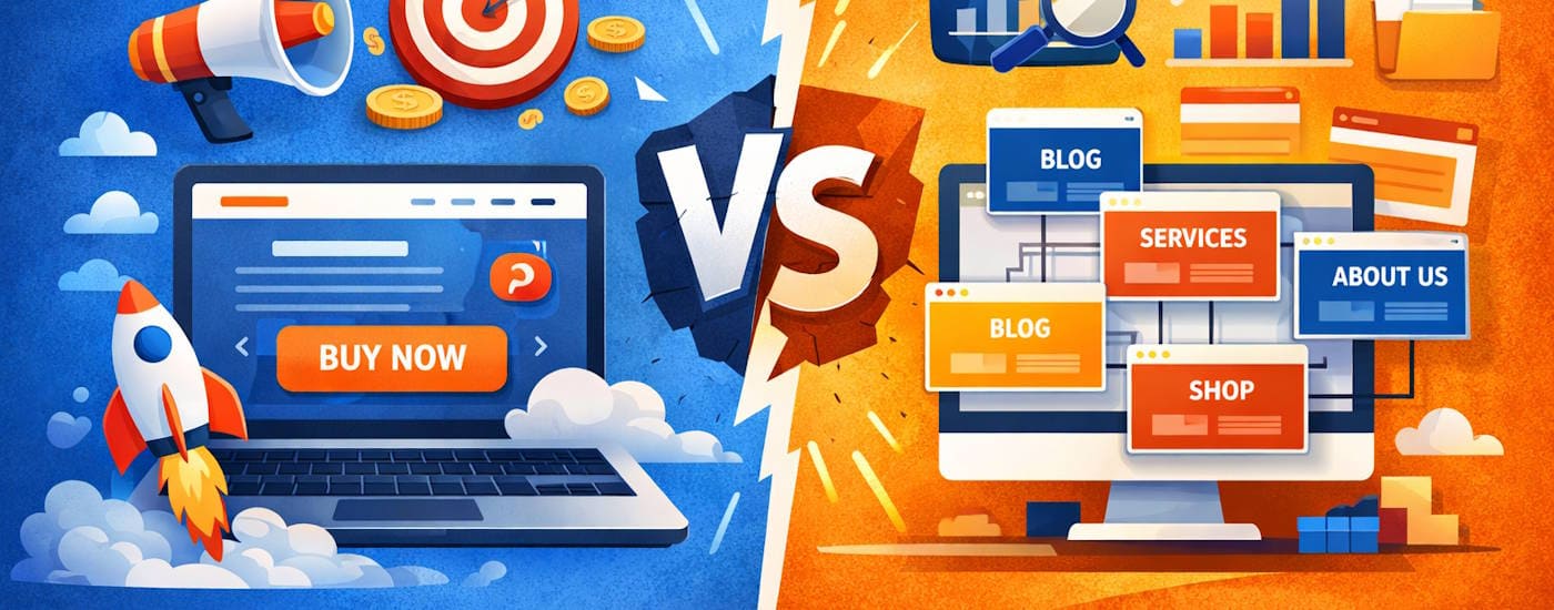 Landing Page или многостраничный сайт – что выбрать?