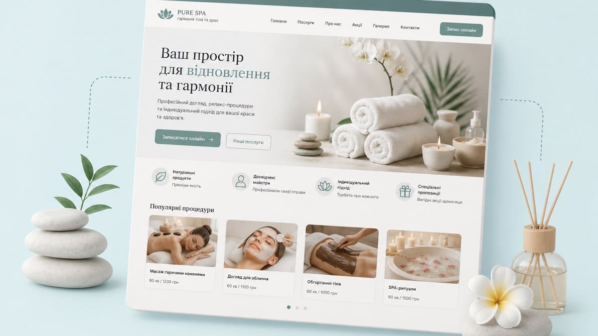 Инструкция как сделать сайт для SPA-салона: учитываем все нюансы