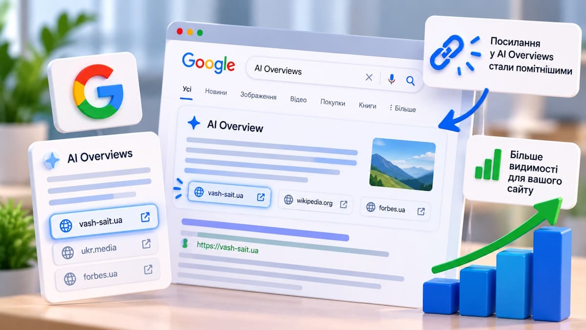 Google сделал ссылки в AI Overviews заметнее: что это дает вашему сайту?