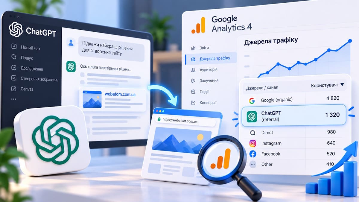 GPT-6 в ChatGPT: как теперь увидеть посетителей из ChatGPT в Google Analytics